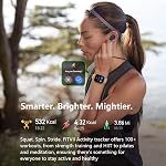 FITVII Health & Fitness Tracker (Réponse/Faites des appels), Smart Watch avec 24/7 la fréquence cardiaque et la pression artérielle, moniteur de suivi du sommeil, 120+ Suivi d'activité en mode sport