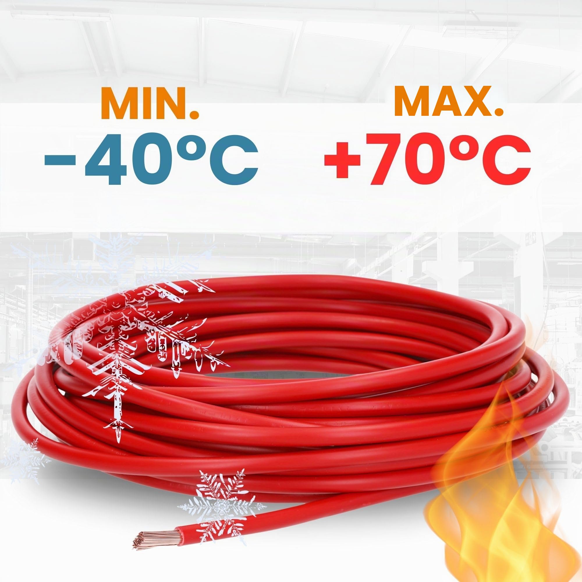 Lapp 4520041 H07V-K 1,5 mm² - Câble de Câblage Flexible en PVC - 100m Rouge | Fil de cuivre monoconducteur pour armoires électriques et luminaires. Installation en conduits ou canaux fermés.