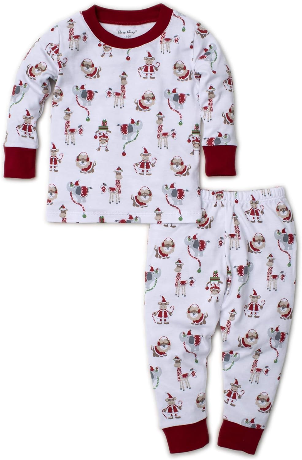 Kissy Kissy UnisexBaby Infant Jungle Christmas Print Long