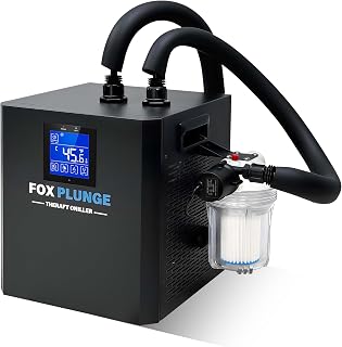 Ice Bath Water Chiller for Cold Plunge Tub –1/3HP Cold Plunge Chiller with External Filter, Pump & Insulated Hose, Remote Control – Portable Cooling System Recovery Chiller for Home Use 110V