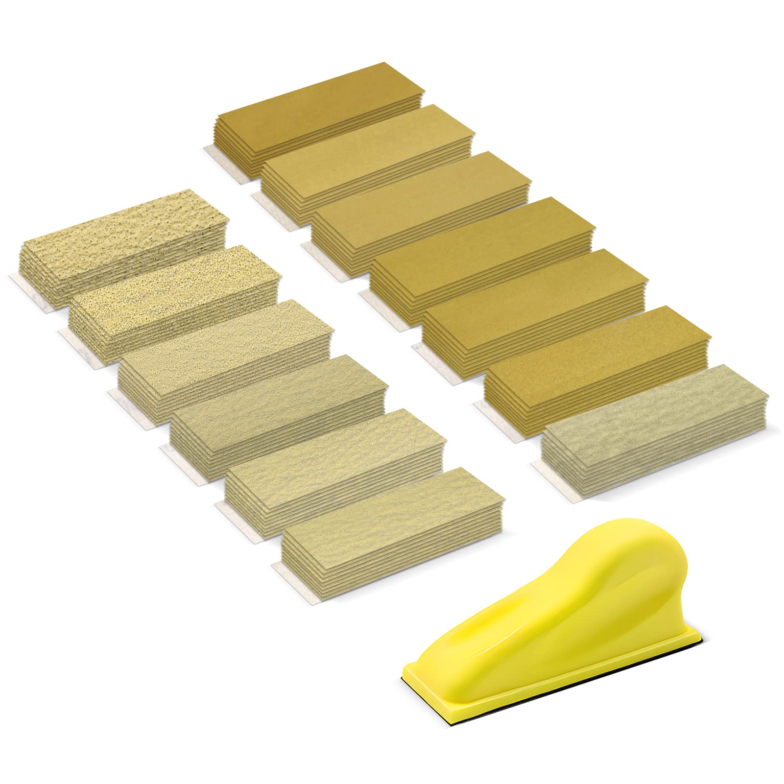 ZEHIQ Mini Sanding Block Kit - 60 Sandpaper Sheets -11 ZEHIQ Mini Sanding Block Kit - 60 Sandpaper Sheets -11
