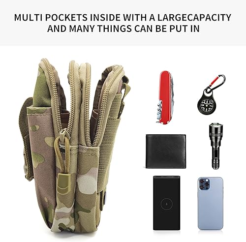 Miniatura 3 de Long Keeper Bolsa táctica Molle - Cinturón de senderismo militar Bolsa de cintura Deporte al aire libre Motocicleta Bicicleta Ciclismo Bolsa,