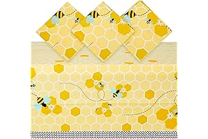 BLUE PANDA 3 Pack Bee Tablecloth
