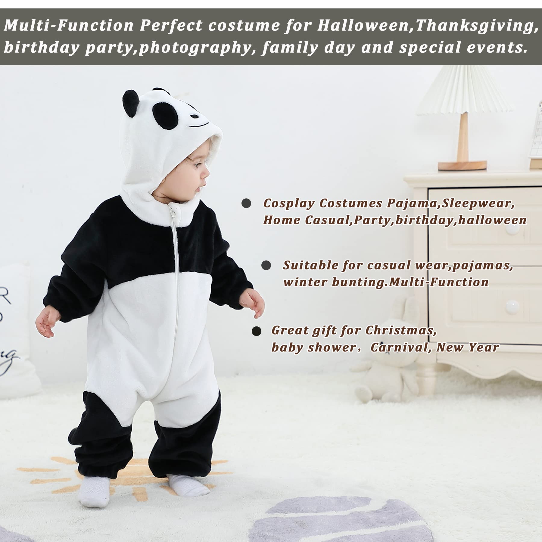 Mamelucos con Capucha para Bebé Mono Pelele Niño Niña Pijama Peleles para Bebés Niña Disfraz de Halloween