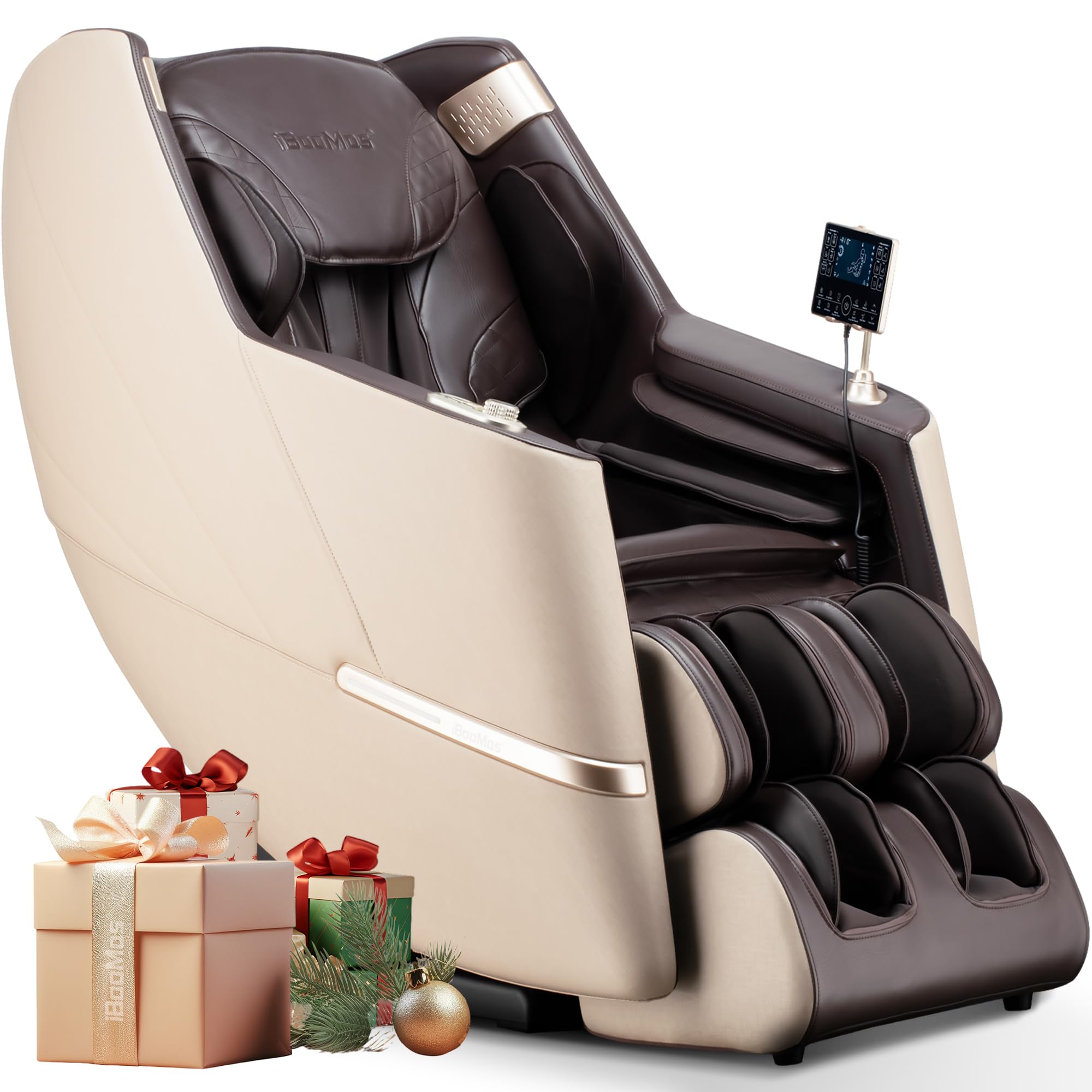 iBooMas Massage Chair, 2026 SL-Track Zero Gravity Shiatu Massage Chairs Full Body and Recliner, 12 Modes, Body Scan, APP, Foot Rollers, Heat, Airbags,