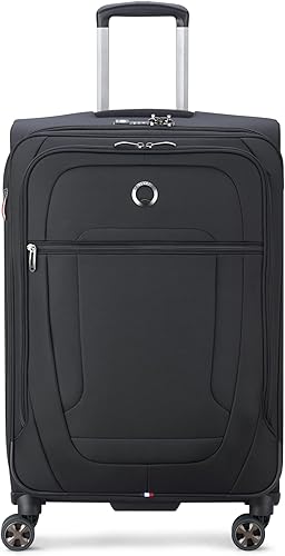 DELSEY Paris Helium DLX Softside - Equipaje expandible con ruedas giratorias, Negro -, Helium Dlx Softside - Equipaje expandible con ruedas