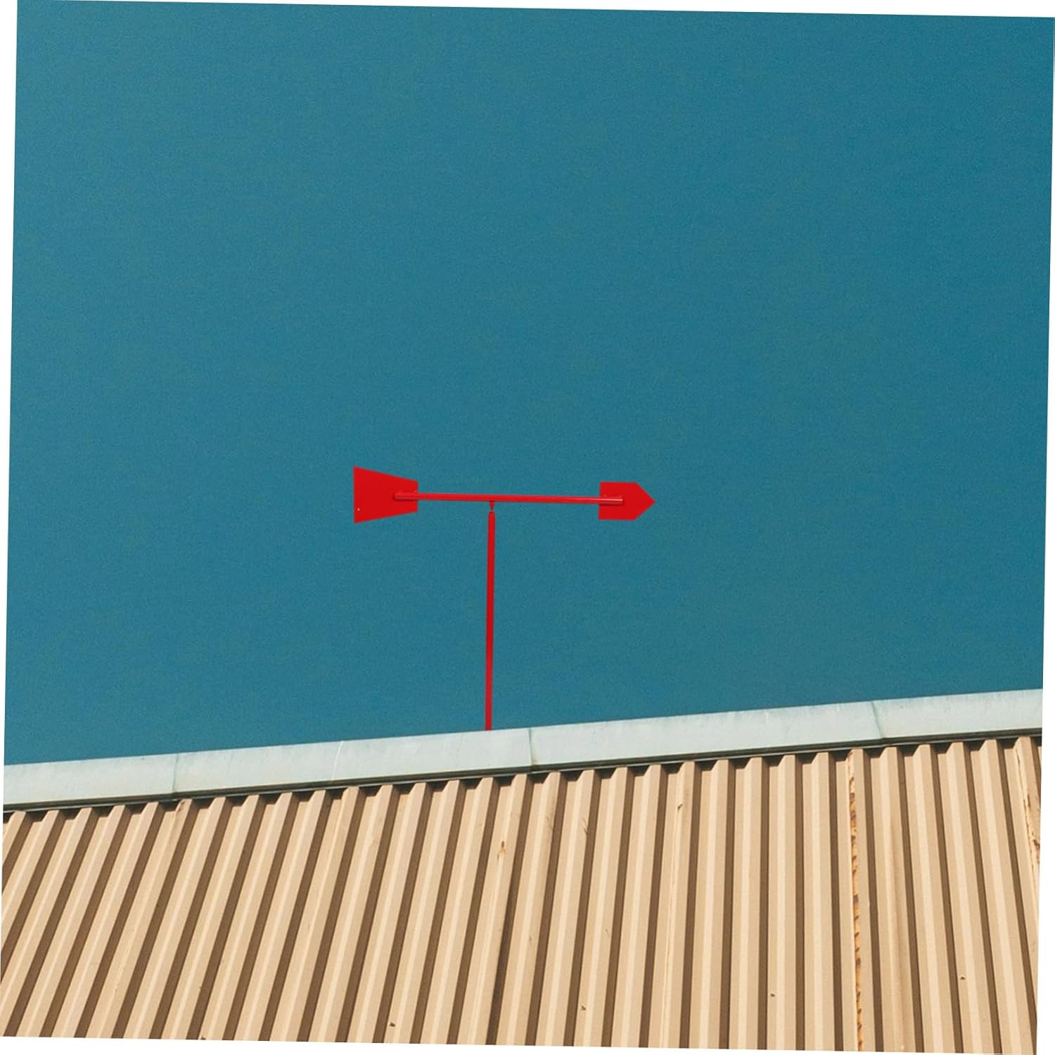 Metal Weathervanes Reflective Wind Vane for Roof Decoration Small Outdoor Stainless Steel Wind Direction Indicator for Garden and Patio Easy Installation