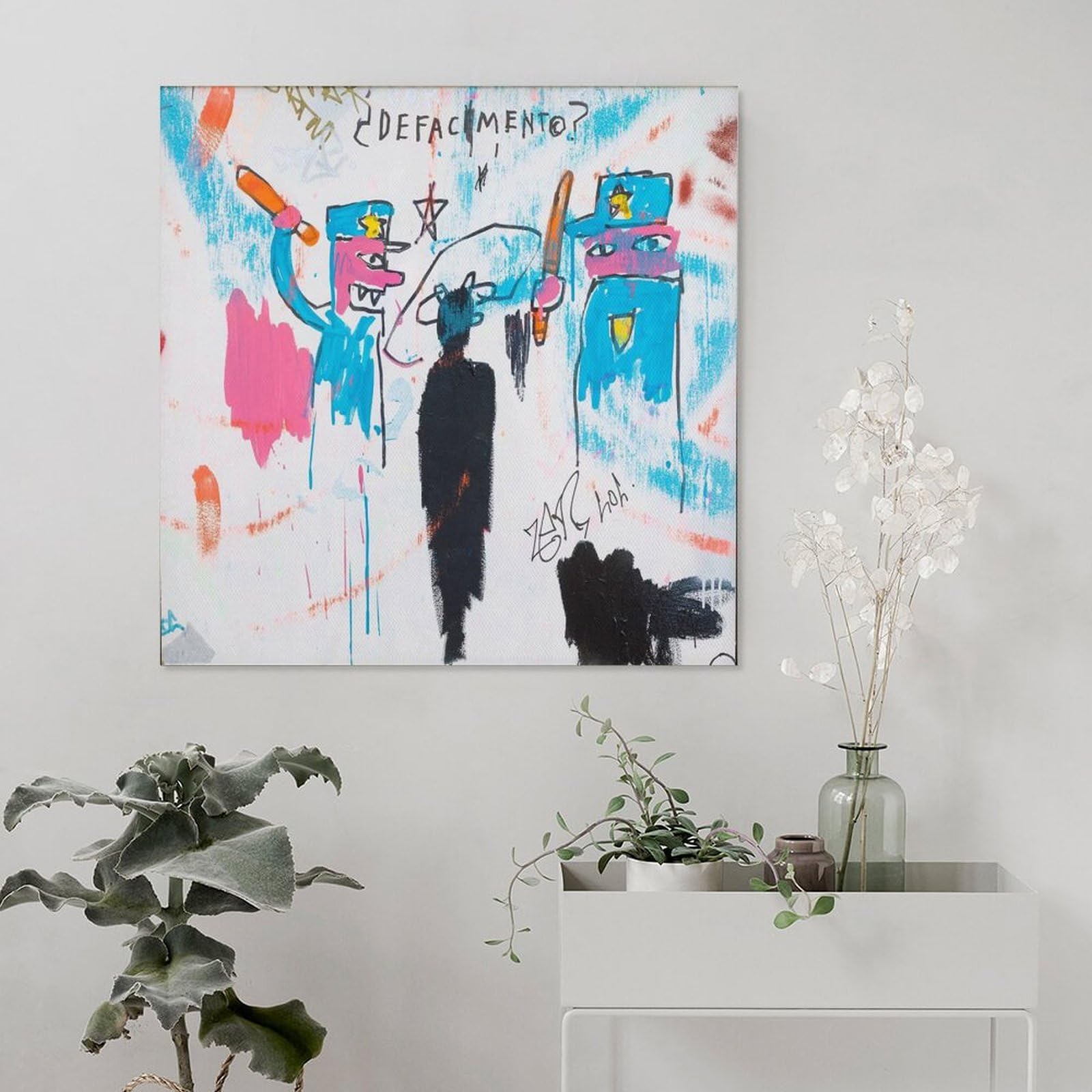 Jean Michel Basquiat's 'Defacement' Painting About Police