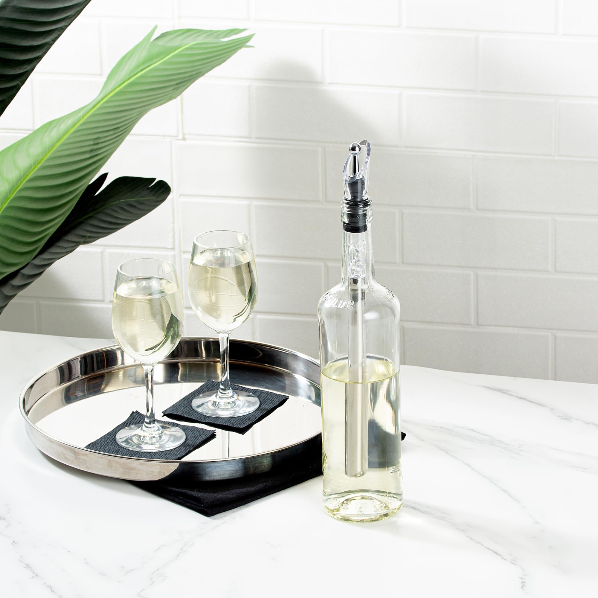 Stainless Steel Wine Chilling Rod - Aerator & Pourer -8