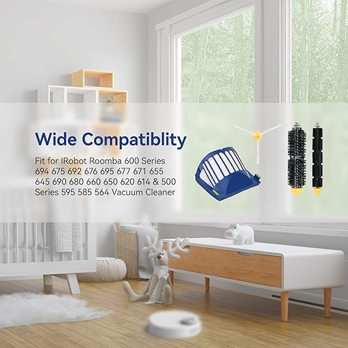 Miniatura 7 de Kit de accesorios de repuesto para iRobot Roomba 600 Series 694 675 692 676 695 677 671 655 645 690 680 660 650 620 614 y 500 Series 595 585 564 - 6