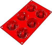 Vista 2 de Fat Daddio's SMF-061 - Utensilios de silicona para hornear de 6 cavidades (3.38 oz)