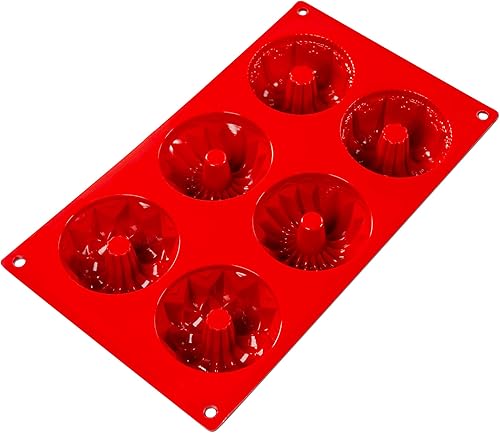 Miniatura 2 de Fat Daddio's SMF-061 - Utensilios de silicona para hornear de 6 cavidades (3.38 oz)