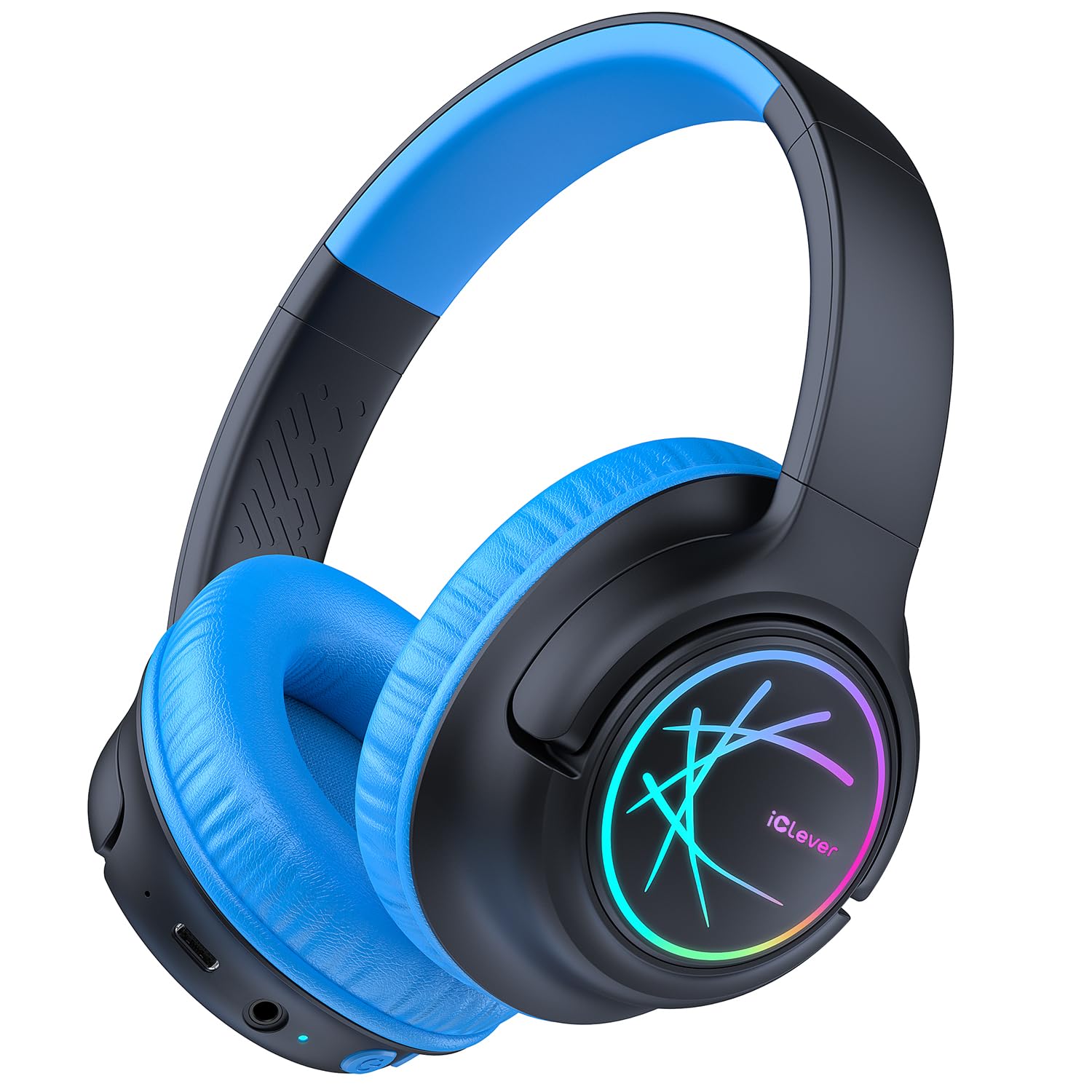 iClever Kids Bluetooth Headphones with LED Lights, BTH18 Safe Vol…