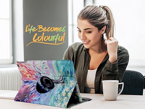 Miniatura 7 de Funda para iPad 9.7 2018 2017  iPad Air 2  Funda protectora con soporte giratorio de 360 grados con encendido automático para iPad de 9.7 pulgadas