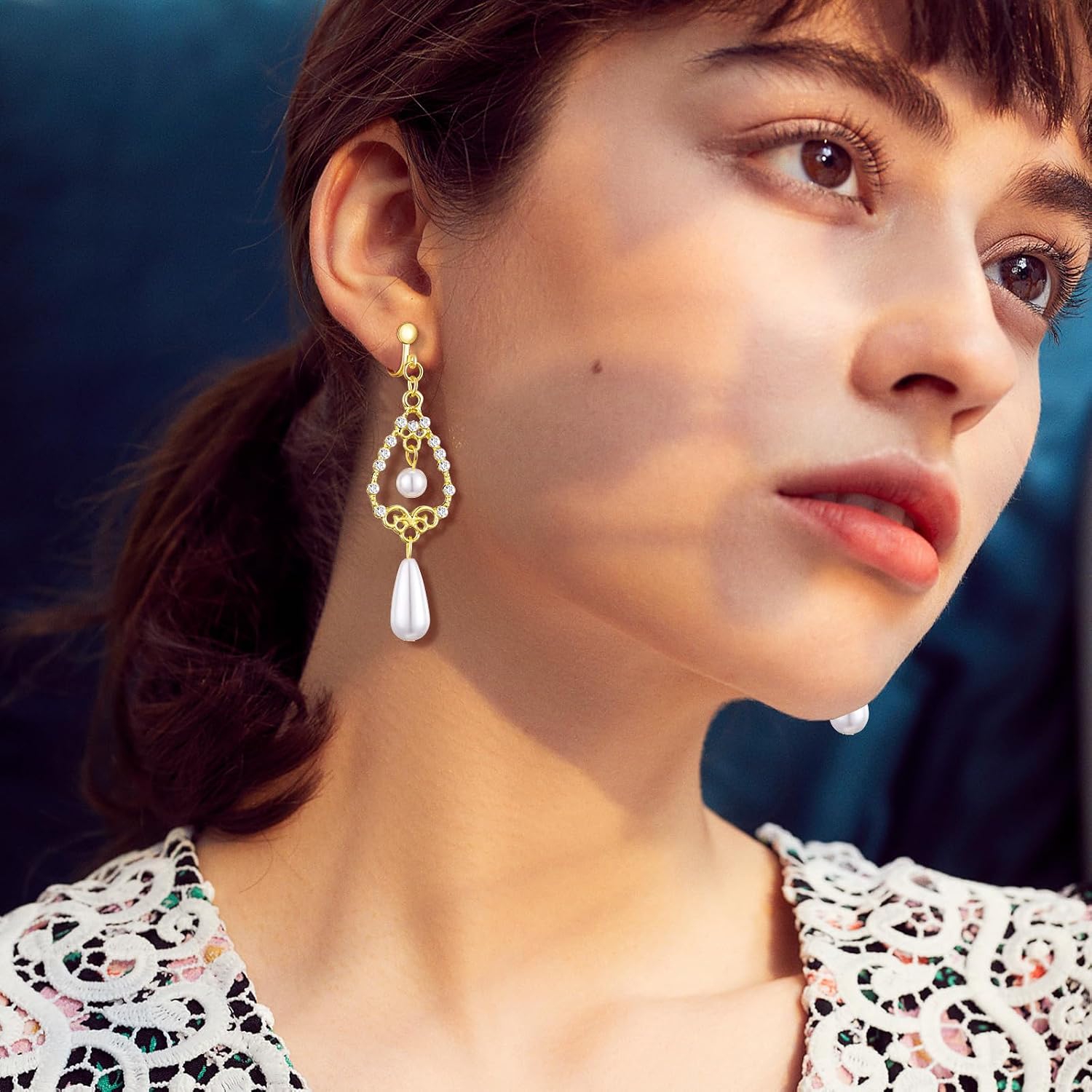 15 Pairs Clip on Earrings for Women Trendy,Lightweight Clipon Earring Set in Silver and Gold Tone