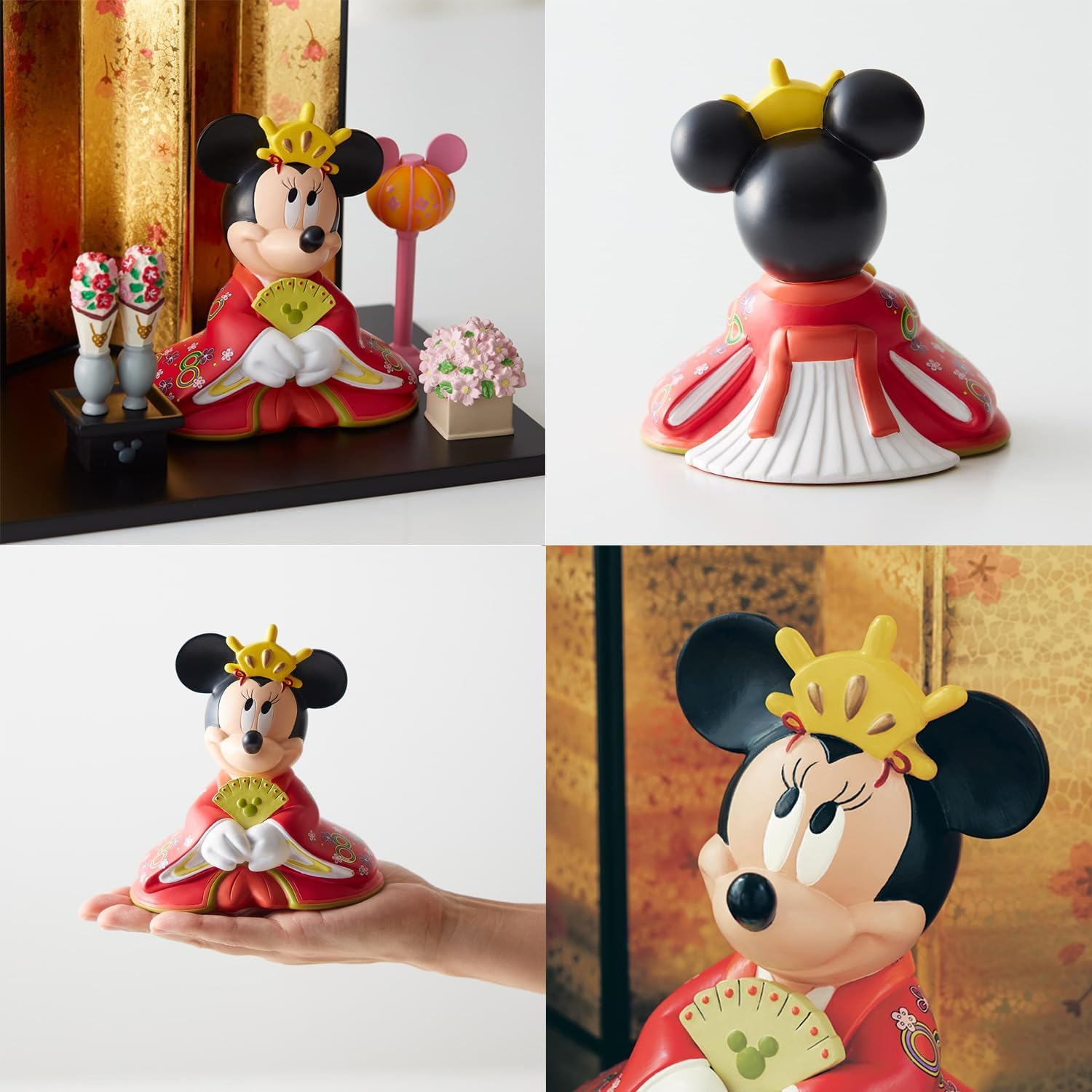 ベルメゾン] ディズニー 親王飾り 平飾り 雛人形 おひなさま ミッキー