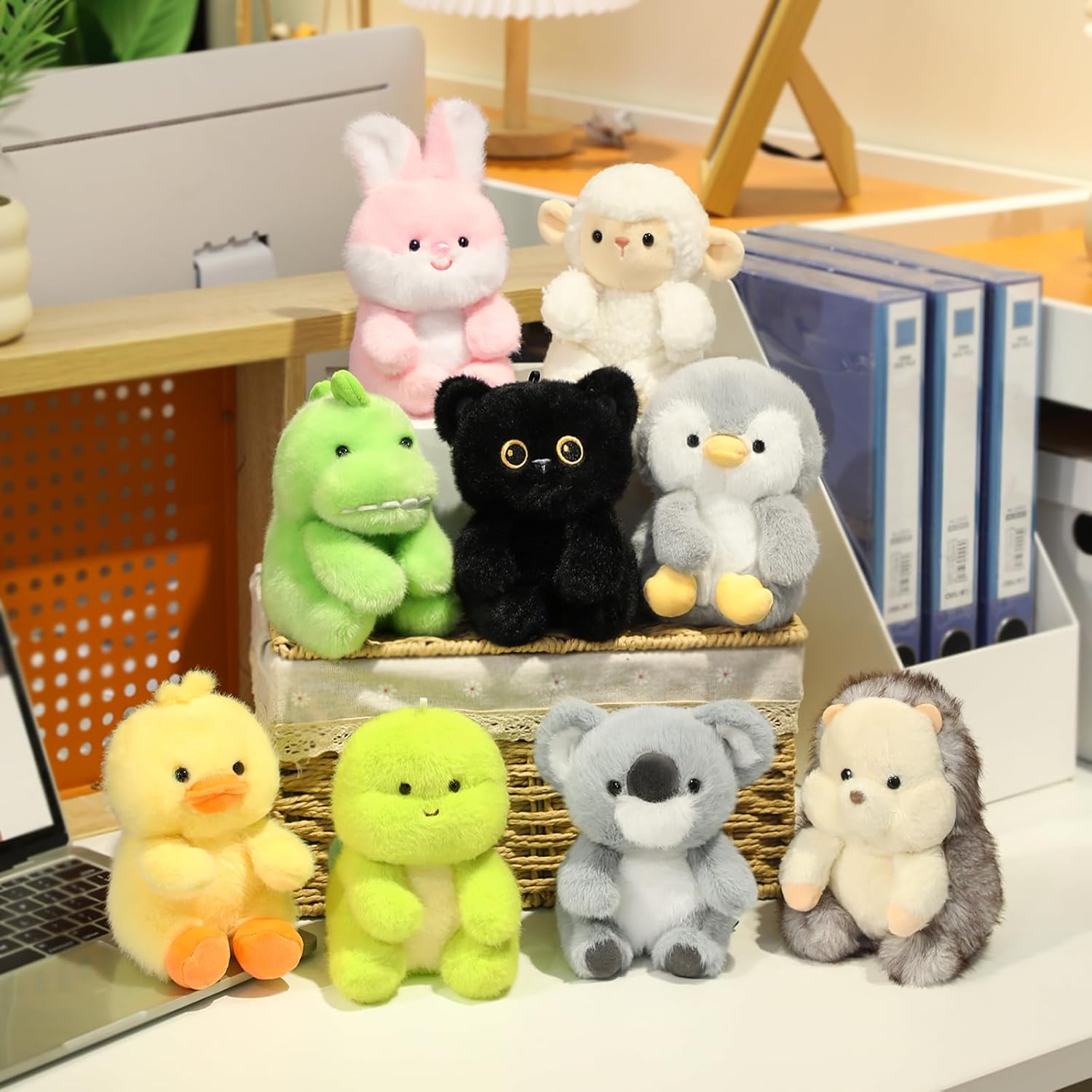 Ditucu Palm-Sized Sheep Stuffed Animals Cute Soft Lamb Plush Doll Small Plushies Toys Gifts for Kids White 6 inch - Image 7