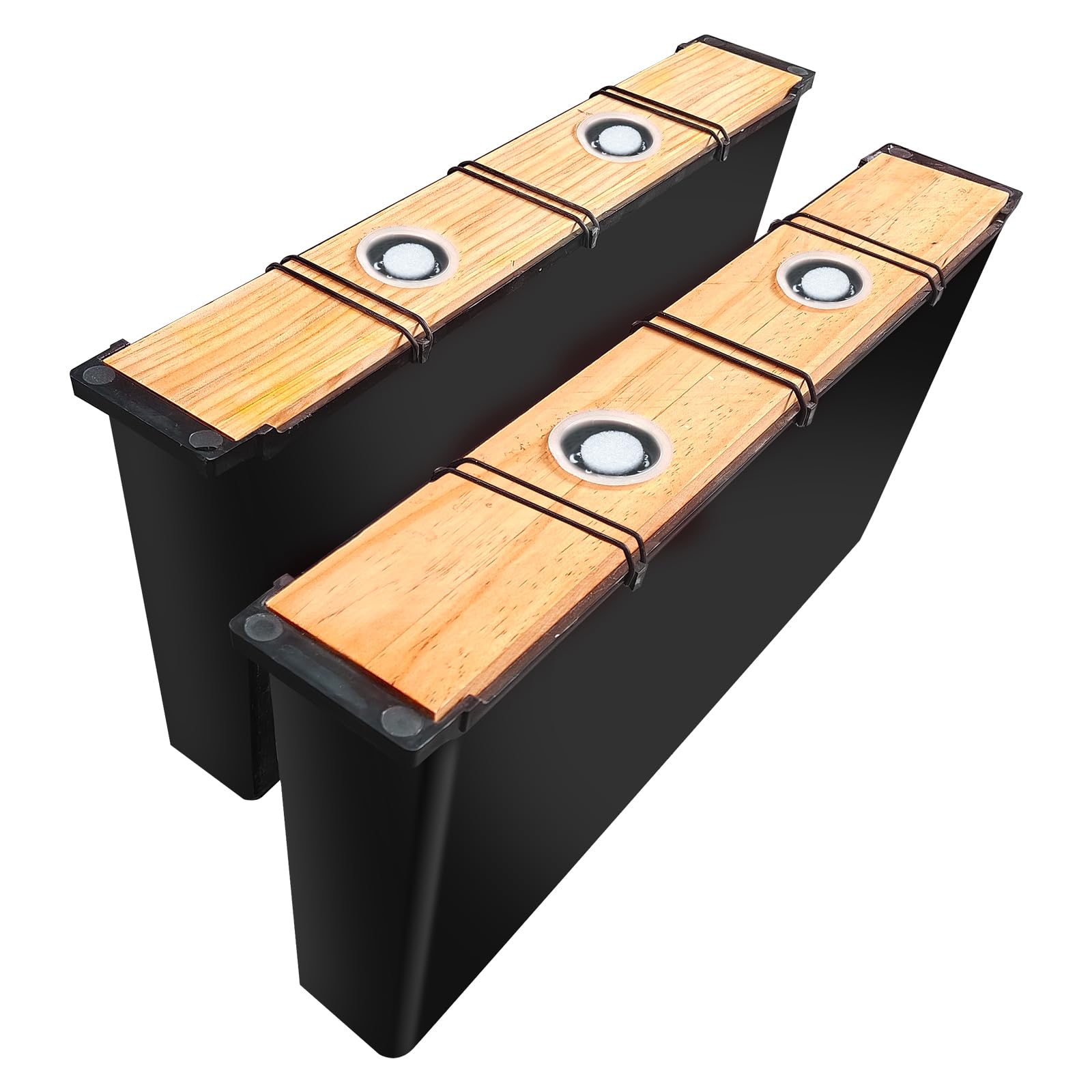 2 Pack 6.5L Bee Pro Feeder,Beeswax-Treated Wood,Feeder Beehive Frame,Bee Feeders for Hives,Beehive Frame for Feeding Deep Frame,Beekeeping Supplies