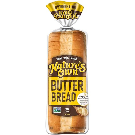Nature's Own Butterbread, Non-GMO Bread, Sandwich Bread, 20 oz Loaf