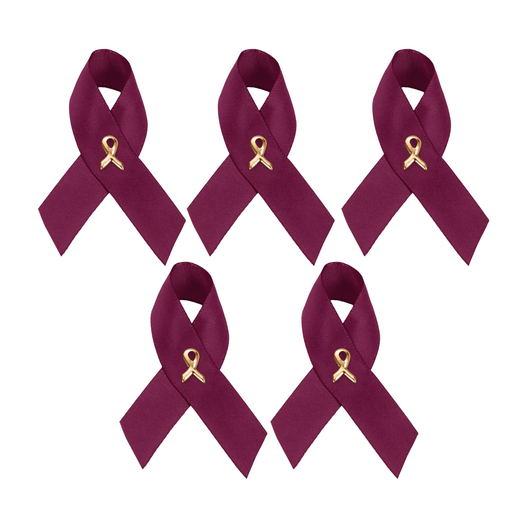 1/2/5/10/25/50/100pcs Satin Awareness Ribbon Pins (Pick your color), for Cancer &amp; Disease Awareness, Bulk Quantities for Fundraising, Events, Gift Giving