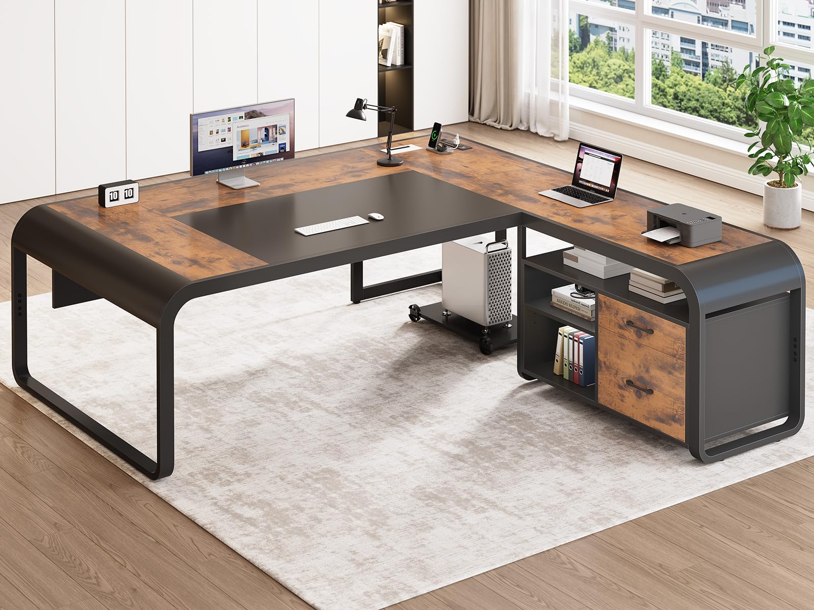 Amazon.com: SEDETA 61 Inch Executive Desk, Large Office Desk with