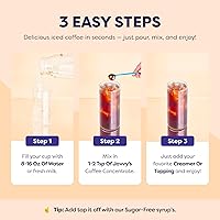 Vista 28 de Javy Coffee - Concentrado descafeinado y micro-dosis de 30 veces de preparación fría, tostado artesanal, concentrado de café líquido, café frío