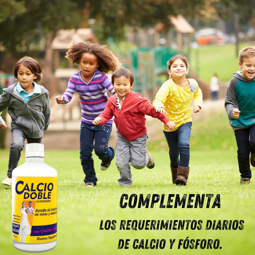 Calcio Doble con Calcio y Fósforo para Niños y Jóvenes, 11.5 fl oz — Amazon image 3