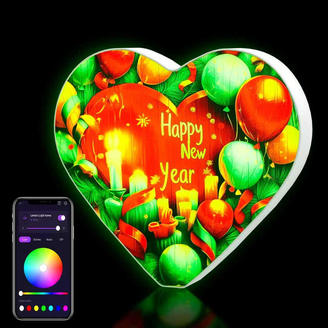 LED Buchstaben Lichter Alphabet, Led Leuchtbuchstabe Farblich Veränderbar mit USB-Netzteil, APP-Kontrolle, Dimmbar, Dekoration für Geburtstag Weihnachten Hochzeit Party Valentinstag - Buchstaben T
