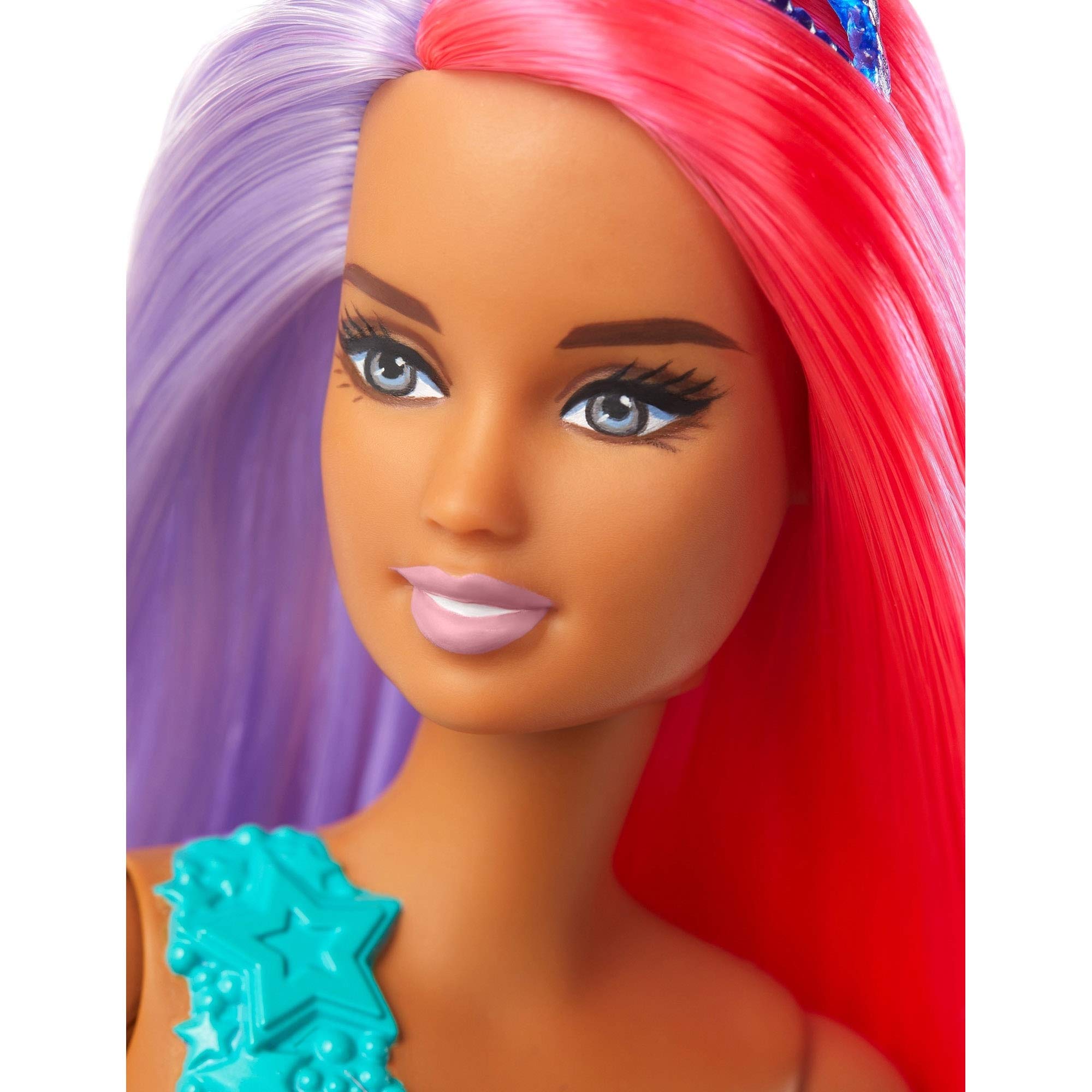 Buy Barbie Dreamtopia Mermaid Doll, 12inch, Pink and Purple Hair, with