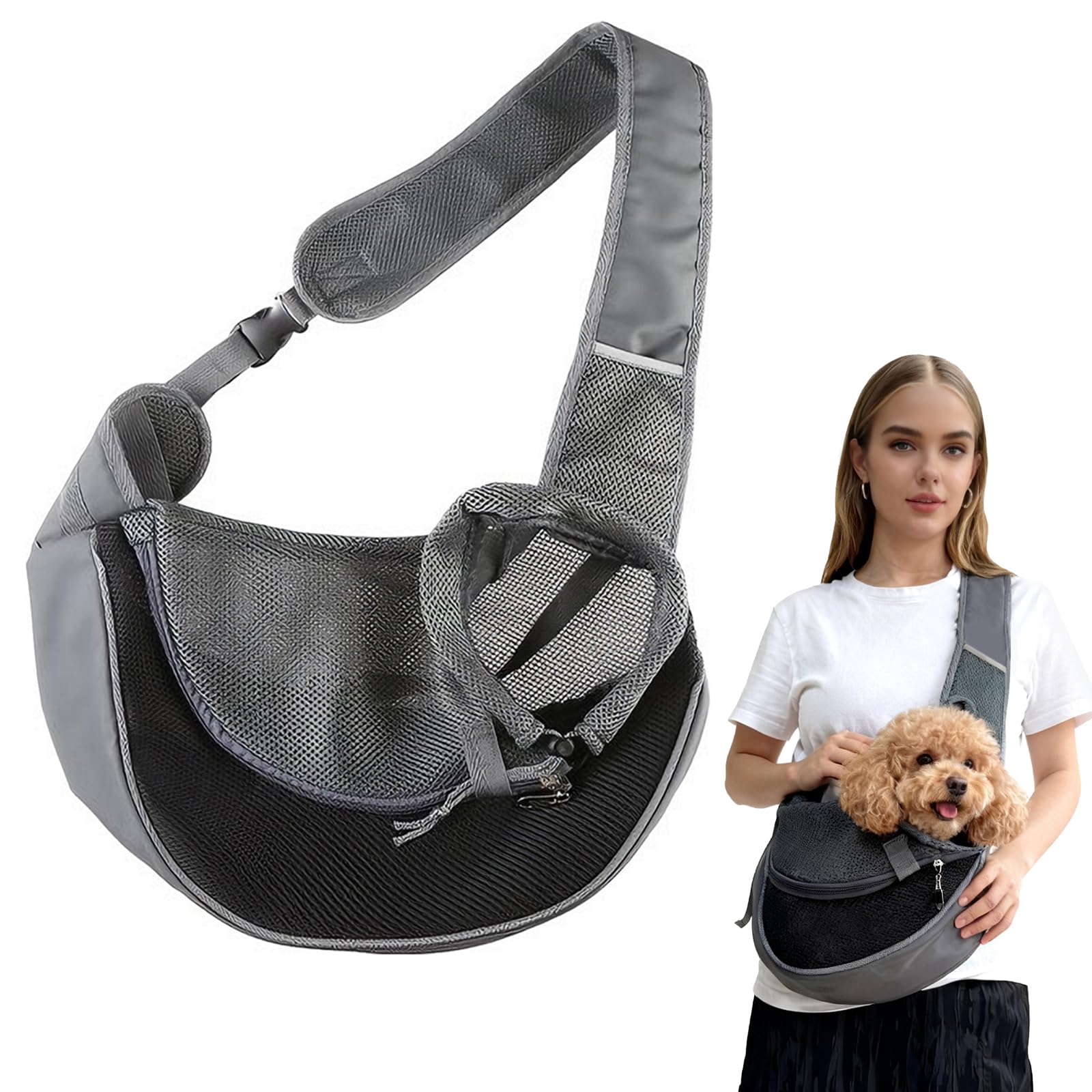 Bolsa de transporte grande para perros pequeños y bolso de hombro para mascotas de viaje