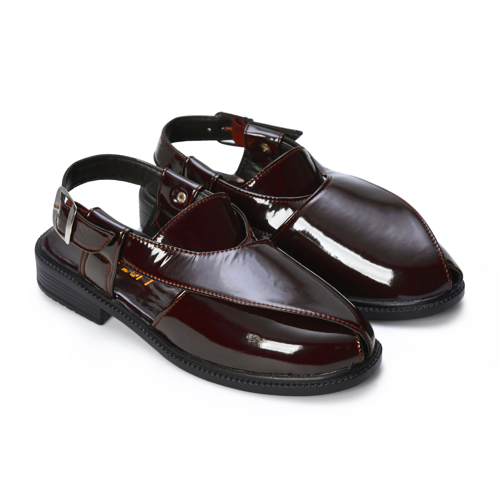 Men's Peshawari Formal Sandal, Faux Leather-image-35