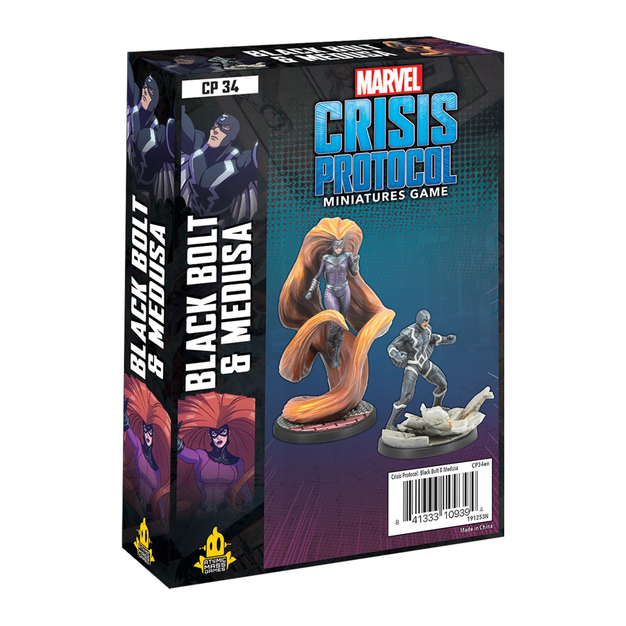 Marvel Crisis Protocol Black Bolt Medusa jeu figurines Atomic Mass Games extension - 9