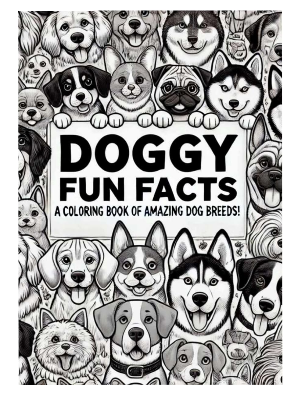 Doggy Fun Facts: A Coloring Book of Amazing Dog Breeds!