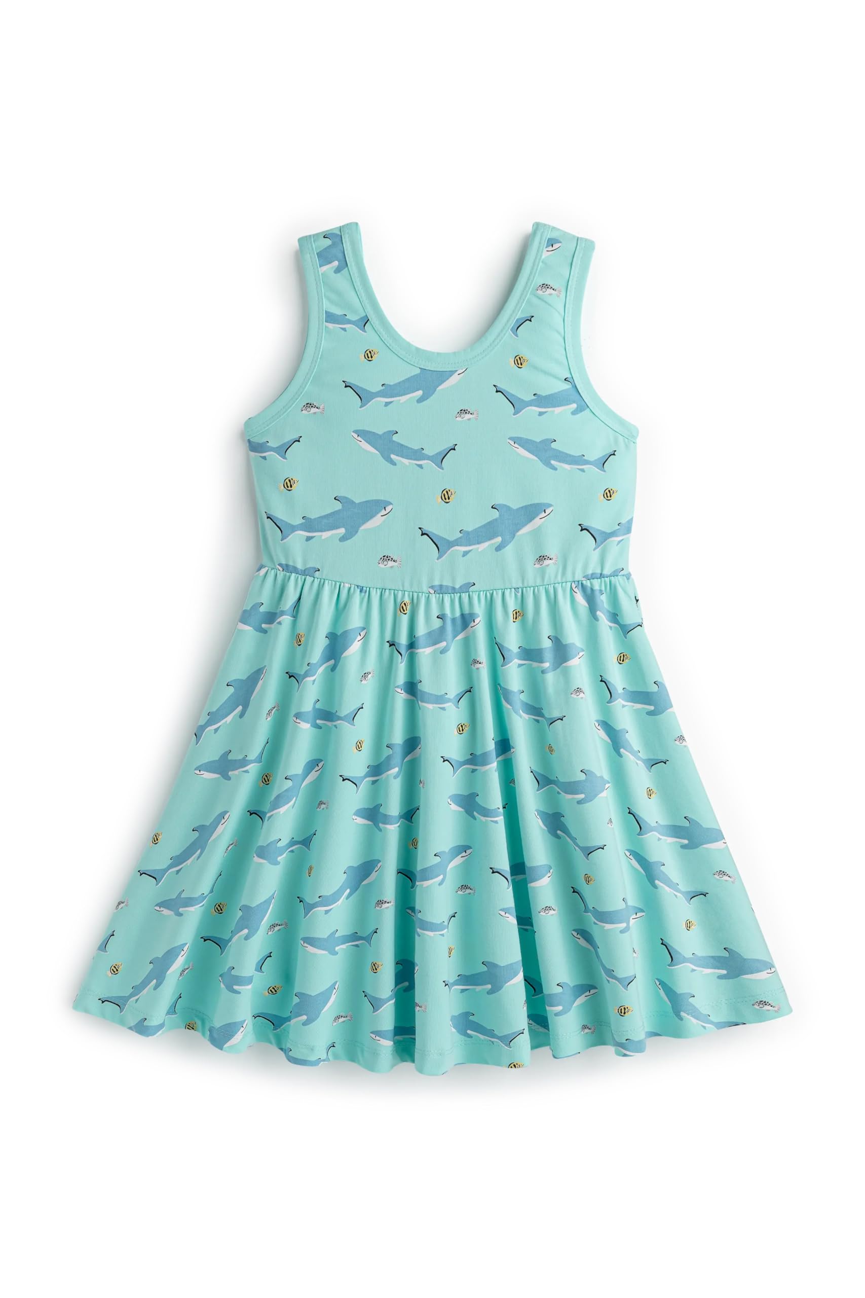 monica + andy Short Sleeve Let's Dance Dress, Organic Cotton Playwear Clothes for Girls, Kids, Toddler &amp; Infant Sizes
