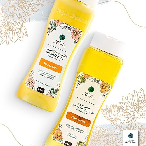 Miniatura 8 de Set de champú y acondicionador de manzanilla (paquete de 3) champú natural mágico de manzanilla mágica acondicionador natural magia natural Crema