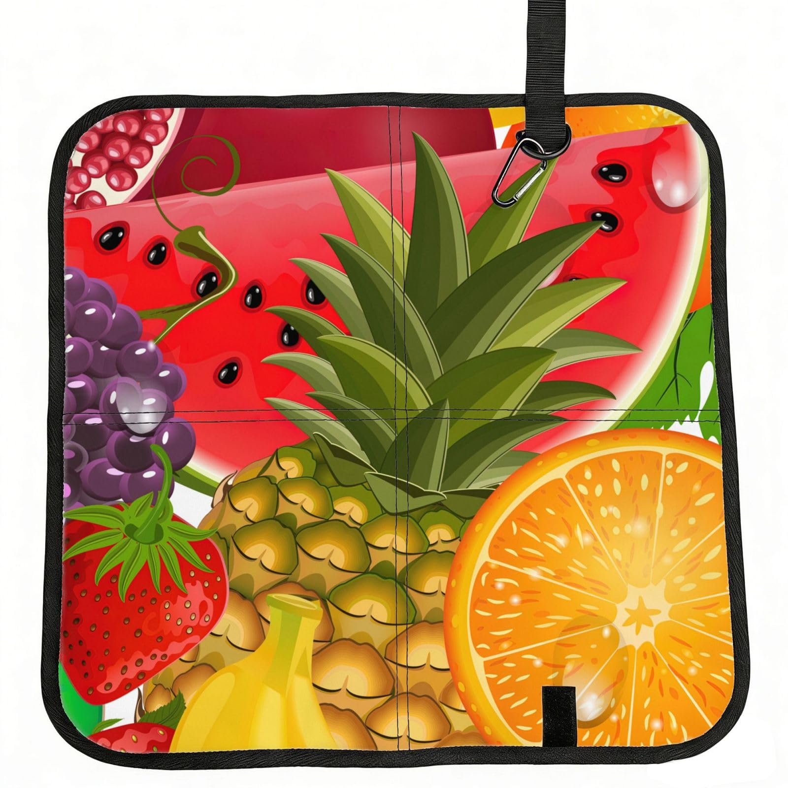 AYYQWE Fresh Fruits Pineapple Print Foldable Seat Cushion Portable Chair Pad Office Commuting Picnic Camping Outdoor