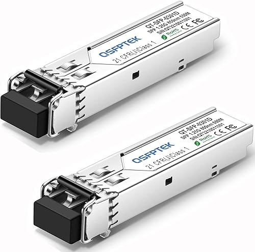 Miniatura 10 de Paquete de 10 módulos SFP Gigabit 1000BASE-LX/LH, 1310nm, 6.2 mi, DDM, transceptor LC Mini-GBIC monomodo para Cisco GLC-LH-SMD/GLC-LX-SM-RGD,