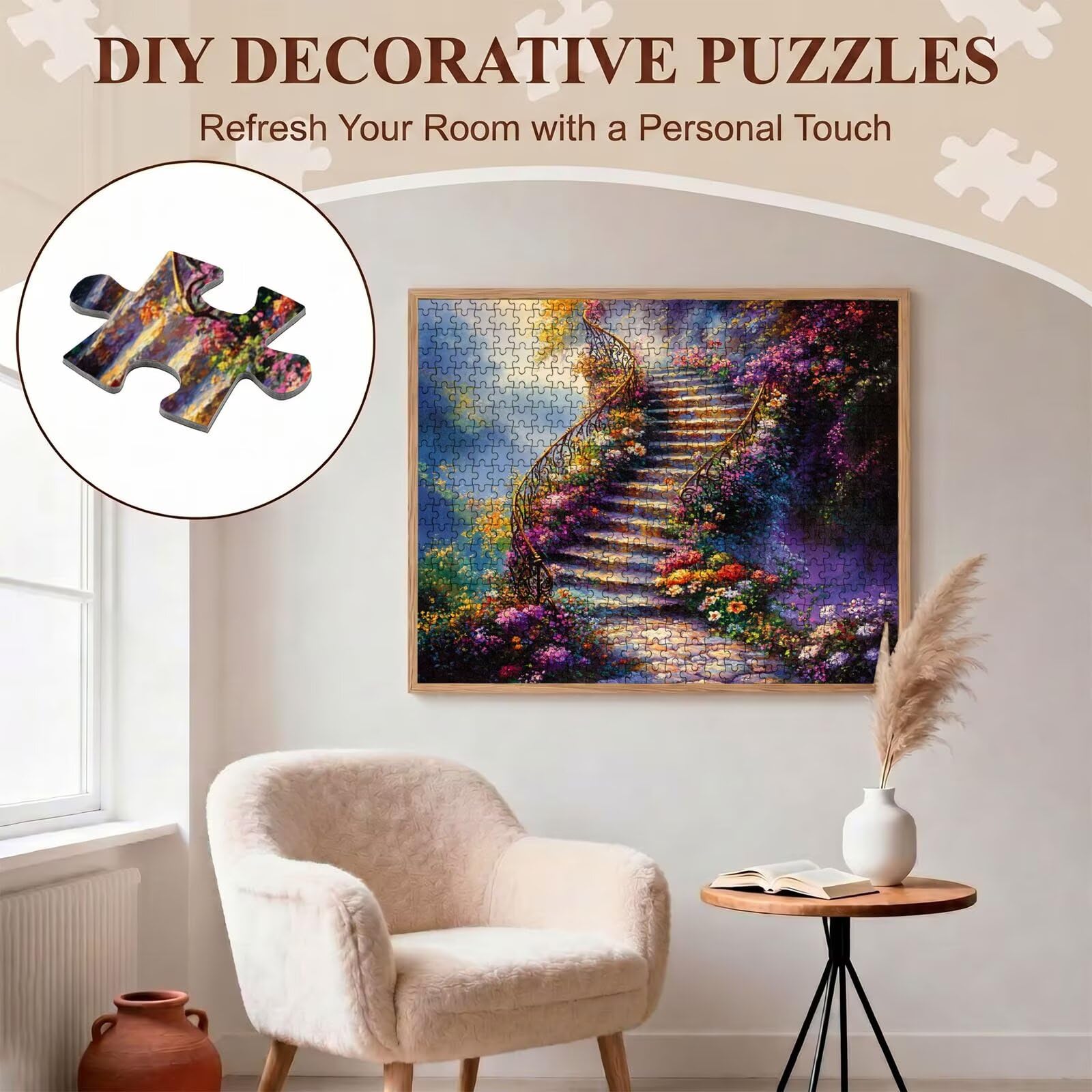 rêve Paysage Puzzle 1500 Pièces pour Adultes, Format 87 x 57 cm, Challenge Casse-Tête de Famille, Loisirs Créatifs et Relaxation, Pièces Robustes avec Lettres au Dos, Décor Murale Salon f0-786