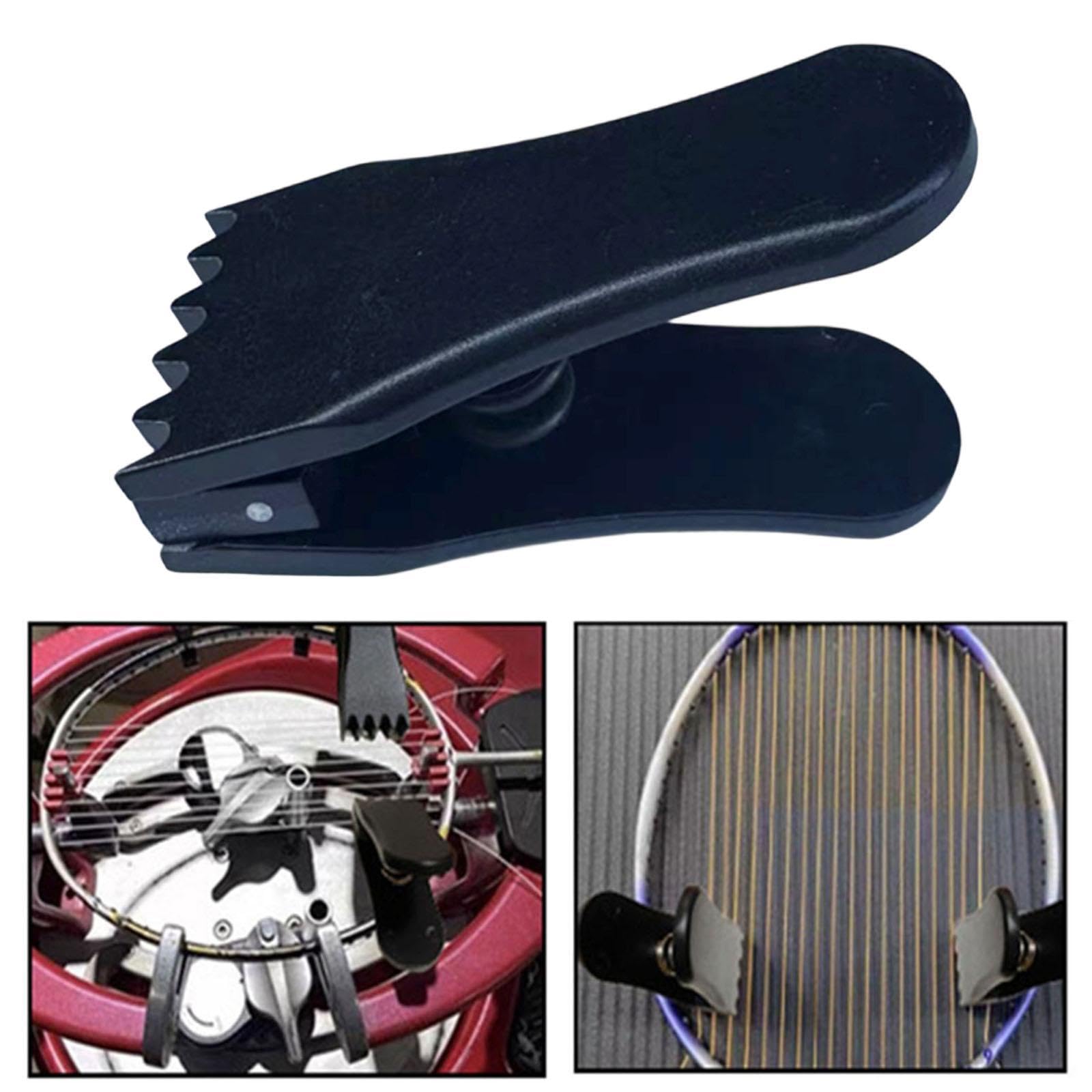 Milageto Morsetto per incordatura da Badminton, Morsetto per Racchetta da Tennis, Accessorio per Macchina incordatrice, Pinza per Manuale di Manutenzione, Clip
