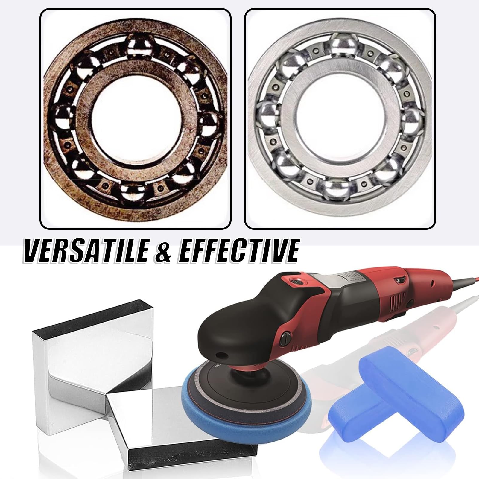 Eine Schleifpaste zur Entfernung von Kratzern aus Edelstahl, Rouge zum Polieren von Schmuck aus Edelstahl und Aluminium