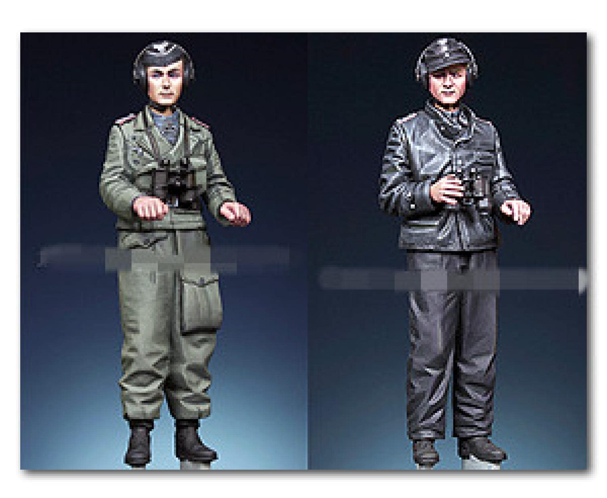 Figurines Militaires 1:35 – Lot De 8 Soldats Allemands WW2 – Résine Non Peintes
