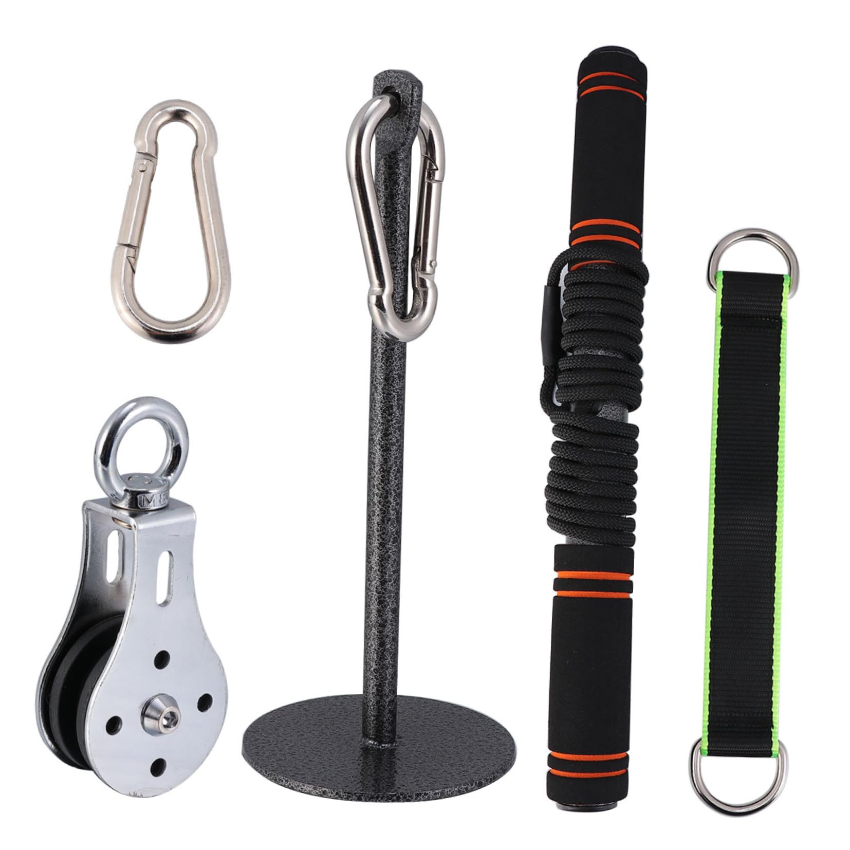 2 Pezzi Set Di Attrezzature Per Il Fitness Corda Per Tricipiti Attacco Per Cavo Manubri Maniglie Puleggia Cavo Su Barra Cinghia Ab Cinghie Per Imbracatura Barra Orizzontale