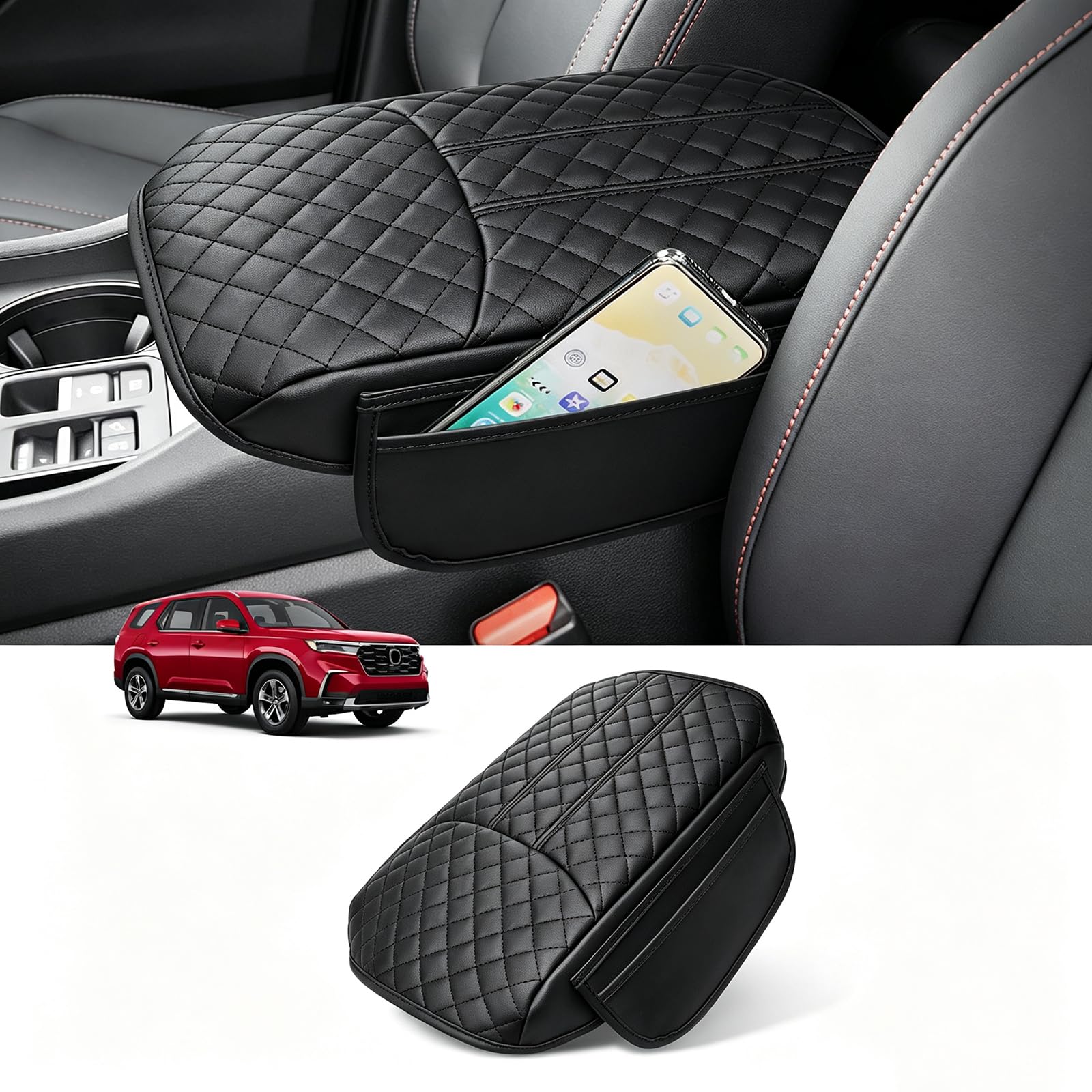 Console Cover for Honda Pilot 2023-2026,Ridgeline/Passport 2024-2026