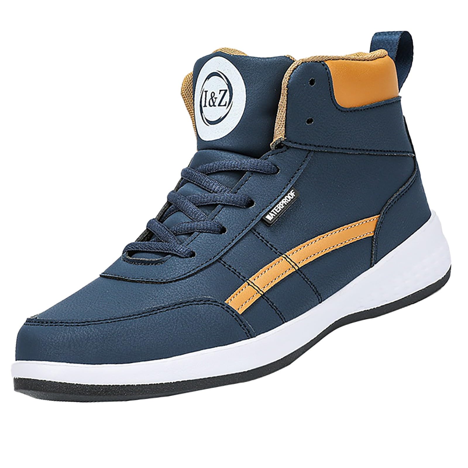 Botas de senderismo para hombre, impermeables, transpirables, de piel