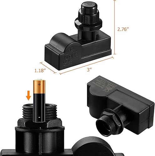 Miniatura 2 de Onlyfire 03310 Generador de chispa 1 salida macho. Batería "AAA". Botón pulsador de encendido. Repuesto de encendido para modelos de parrilla a gas