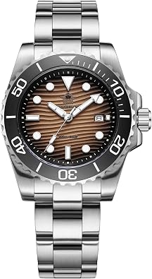 ADDIESDIVE 41 MM Mens Diver Watch 200 M Waterproof BGW9 Luminous Date Display Easy to Read Stainless Steel Watches for Men