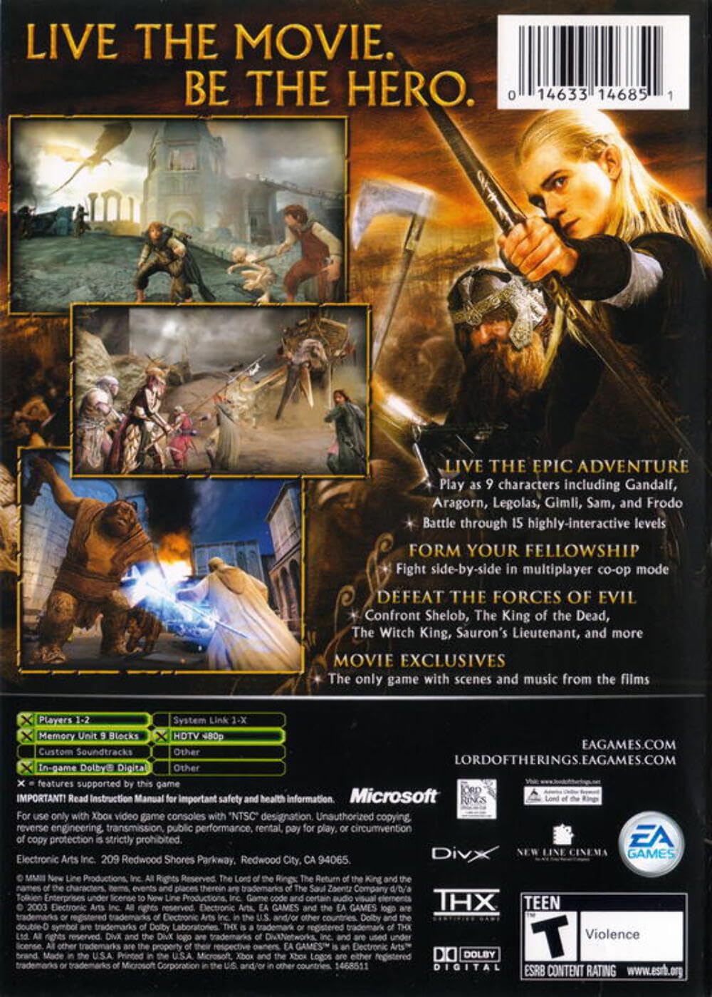 【中古】「非常に良い」Lord of the Rings: Return of the King / Game Lord of the Rings: Return of the King / Game : Amazon.co.uk: PC