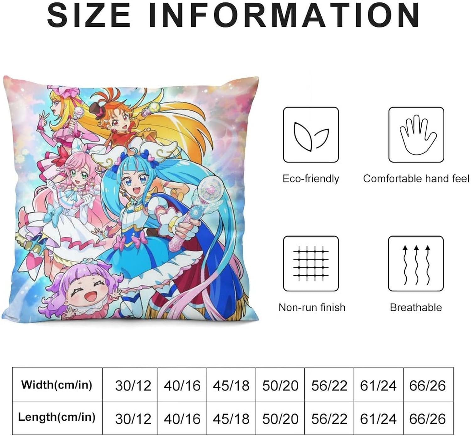 プリキュア　まくらカバー Amazon｜プリキュア 枕カバー 60×60cm ピローケース 防ダニ 抗菌