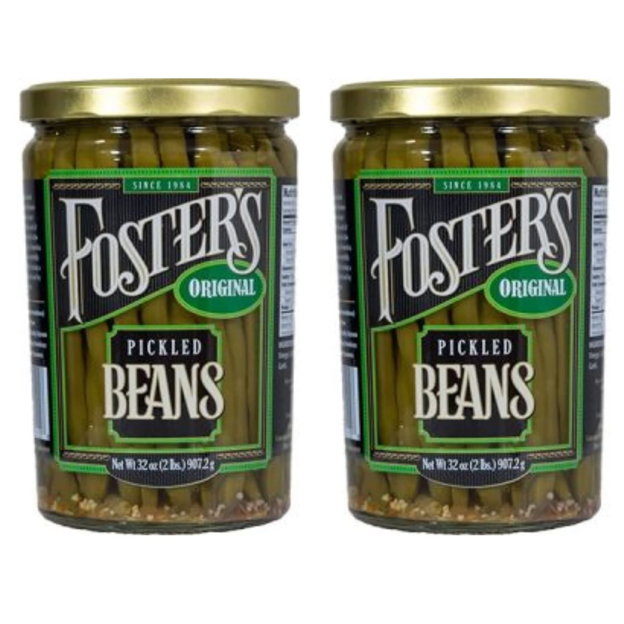 Buy Fosters Pickled Green Beans Original 32oz (2 Pack) Pickled