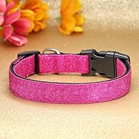 Vista 6 de TDTOK Collar Básico Brillante para Perro, Collar para Perro Cómodo y Duradero para Perros Pequeños, Medianos y Grandes con Hebilla de Plástico